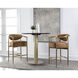Heloise 36 inch Milliken Cognac Counter Stool